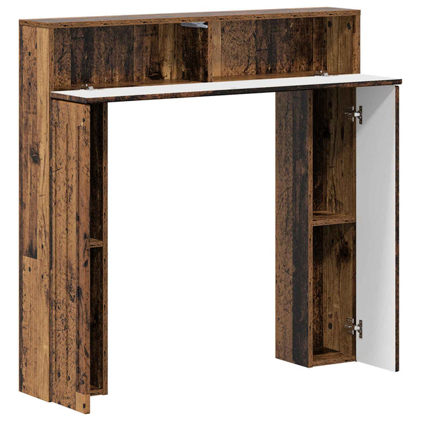 Takan kehys Vanha puu 102 x 18 x 100,5 cm Tekninen puu