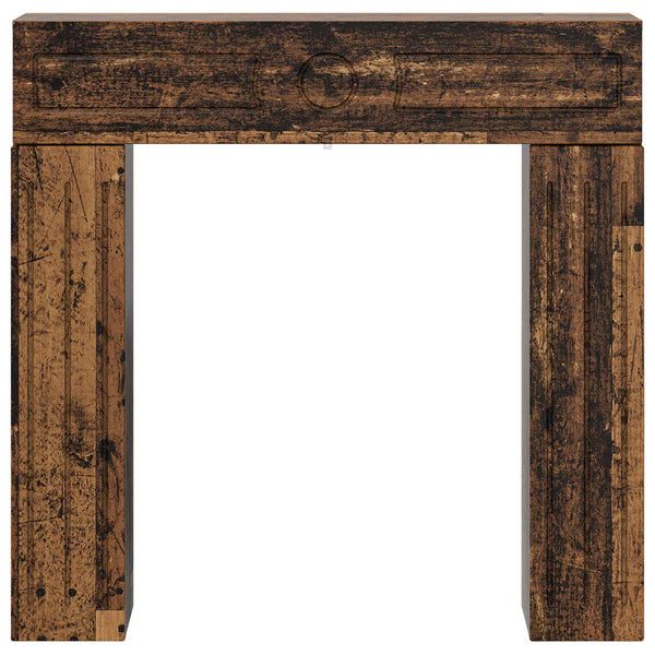 Takan kehys Vanha puu 102 x 18 x 100,5 cm Tekninen puu