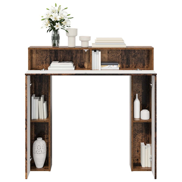 Takan kehys Vanha puu 102 x 18 x 100,5 cm Tekninen puu