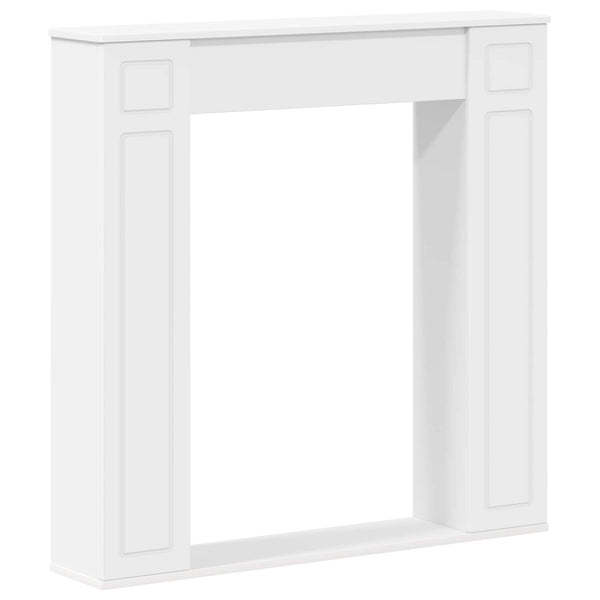 Takan kehys valkoinen 100 x 20 x 100 cm Tekninen puu