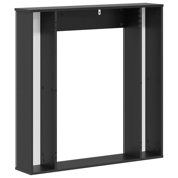 Takan kehys Musta 100 x 20 x 100 cm Tekninen puu
