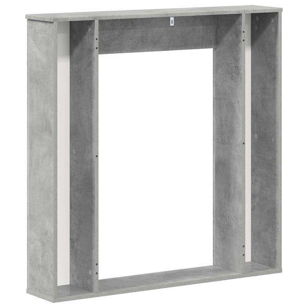 Takan kehys Betoninharmaa 100 x 20 x 100 cm Tekninen puu