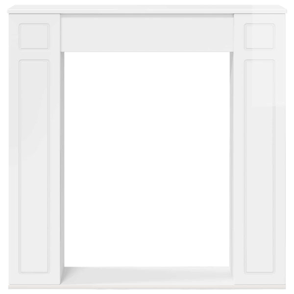 Takan kehys Korkeakiiltoinen valkoinen 100 x 20 x 100 cm