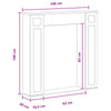 Takan kehys Savutammi 100 x 20 x 100 cm Tekninen puu