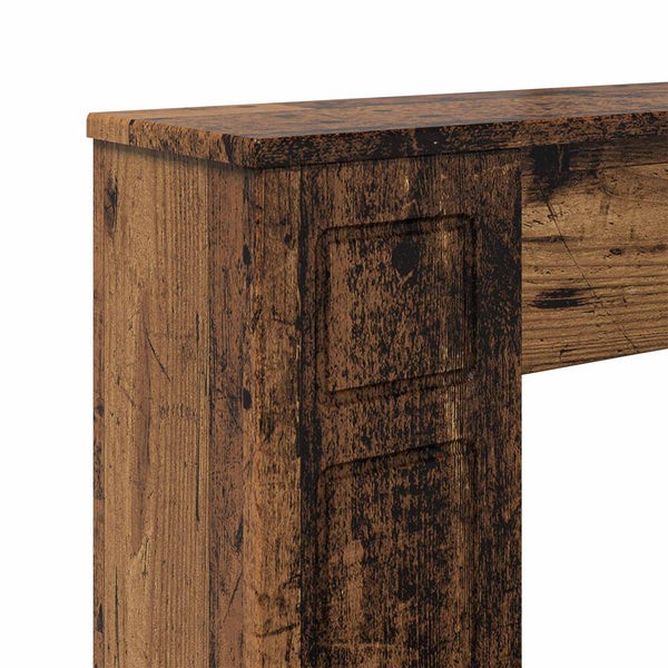 Takan kehys Vanha puu 100 x 20 x 100 cm Tekninen puu