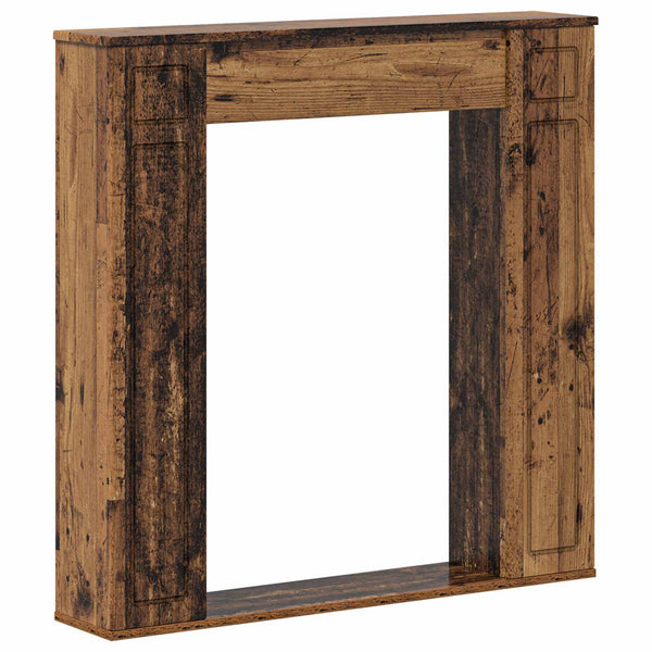 Takan kehys Vanha puu 100 x 20 x 100 cm Tekninen puu