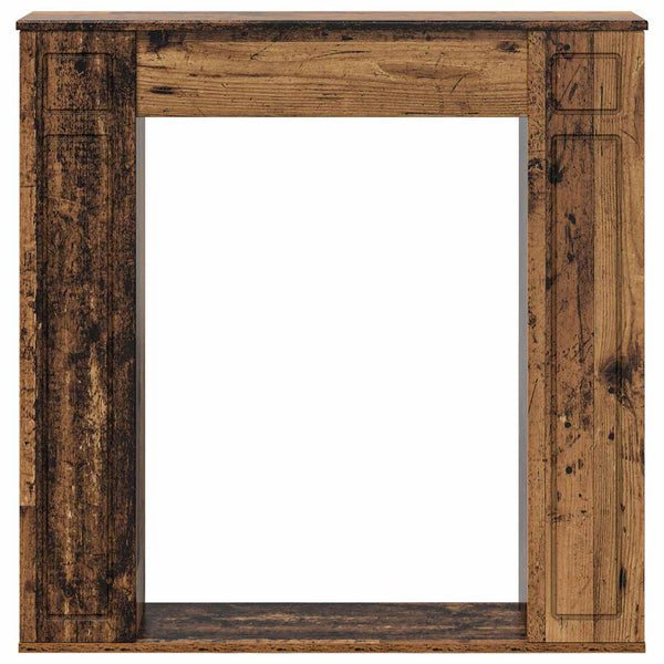 Takan kehys Vanha puu 100 x 20 x 100 cm Tekninen puu