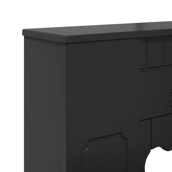 Takan kehys Musta 93 x 20 x 89 cm Tekninen puu