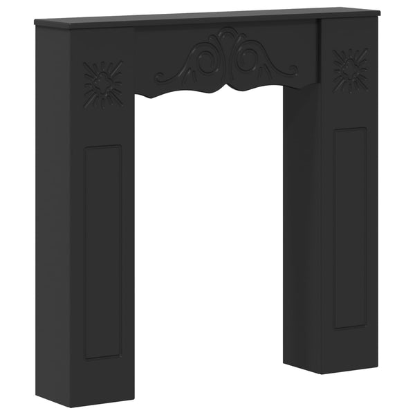 Takan kehys Musta 102 x 20 x 102 cm Tekninen puu