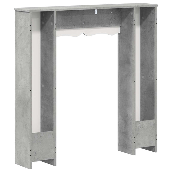 Takan kehys Betoninharmaa 102 x 20 x 102 cm Tekninen puu