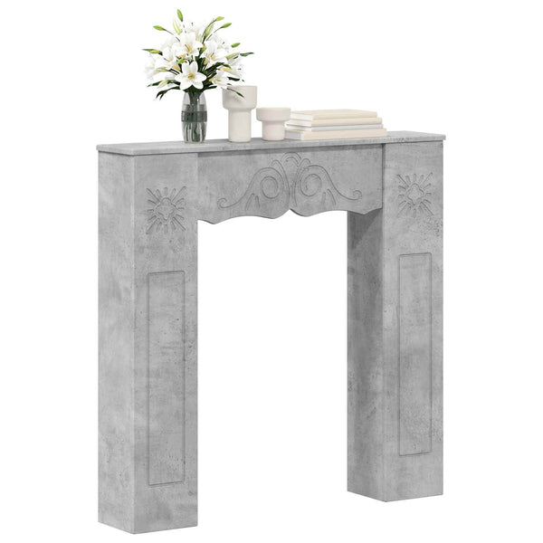 Takan kehys Betoninharmaa 102 x 20 x 102 cm Tekninen puu