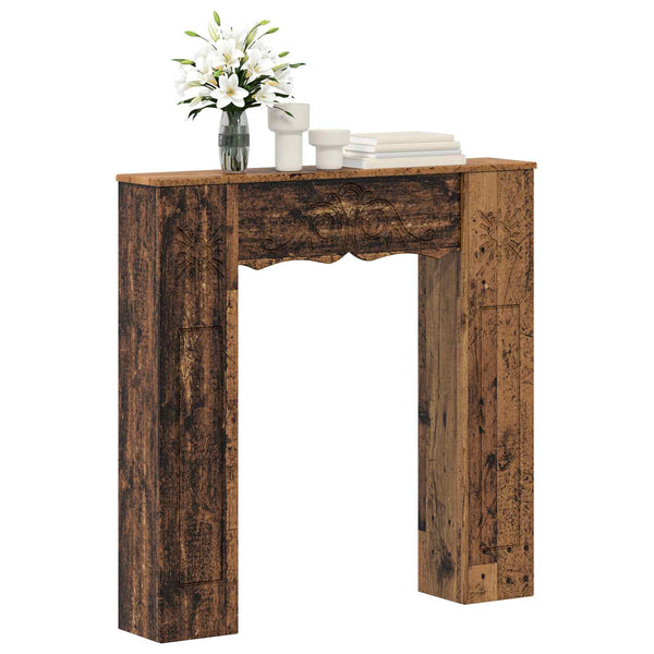 Takan kehys Vanha puu 102 x 20 x 102 cm Tekninen puu