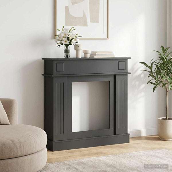 Takan kehys Musta 102 x 26 x 100 cm Tekninen puu