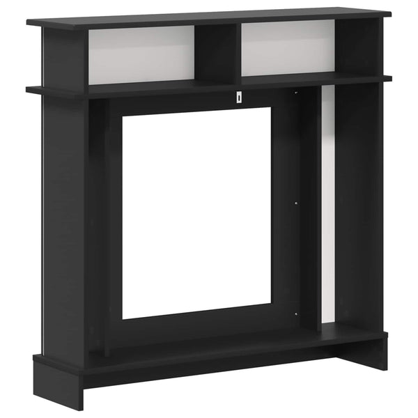 Takan kehys Musta 102 x 26 x 100 cm Tekninen puu