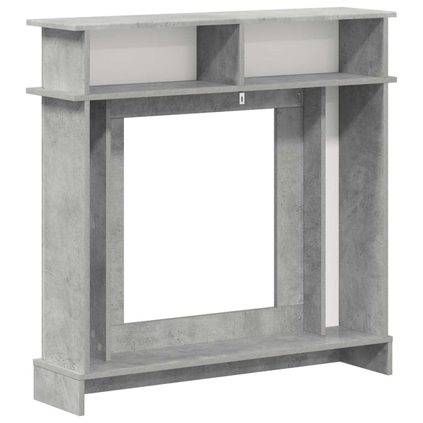 Takan kehys Betoninharmaa 102 x 26 x 100 cm Tekninen puu