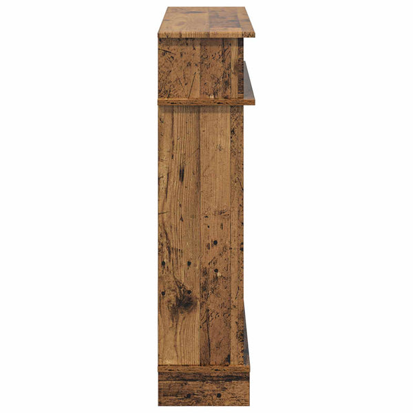 Takan kehys Vanha puu 102 x 26 x 100 cm Tekninen puu
