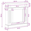 Takan kehys Vanha puu 102 x 26 x 100 cm Tekninen puu