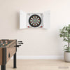 Dartboard-kaappi valkoinen 56 x 12 x 63 cm Tekninen puu