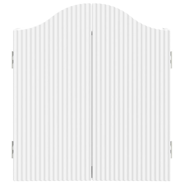 Dartboard-kaappi valkoinen 56 x 12 x 63 cm Tekninen puu