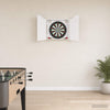 Dartboard-kaappi Korkeakiiltoinen valkoinen 56 x 12 x 63 cm