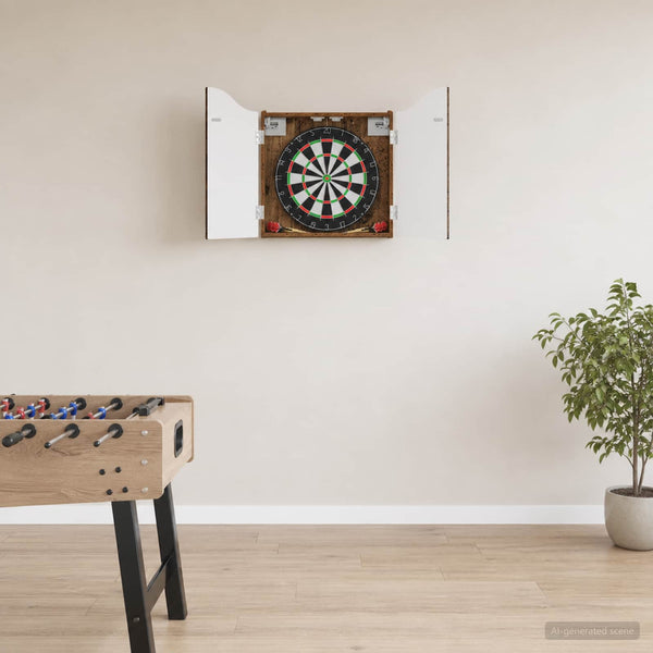 Dartboard-kaappi Vanha puu 56 x 12 x 63 cm Tekninen puu