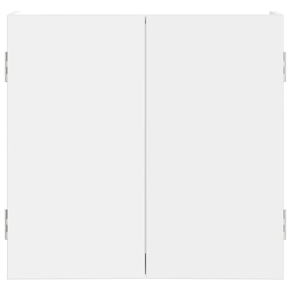 Dartboard-kaappi valkoinen 56 x 12 x 53,5 cm Tekninen puu