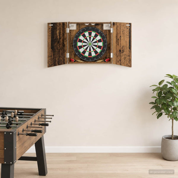 Dartboard-kaappi Vanha puu 56 x 12 x 53,5 cm Tekninen puu