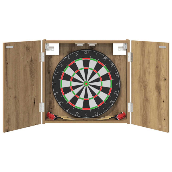 Dartboard-kaappi Artisaanitammi 56 x 12 x 53,5 cm Tekninen puu