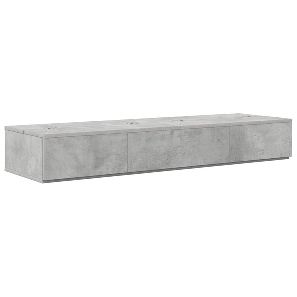 Studio työpöytä Betoninharmaa 110 x 40 x 19,5 cm Tekninen puu