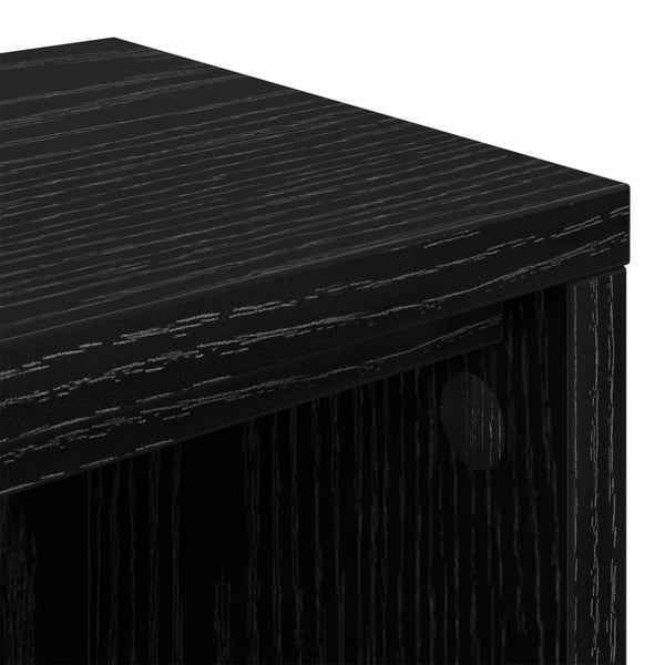 Studio työpöytä Musta tammi 110 x 36 x 19,5 cm Tekninen puu