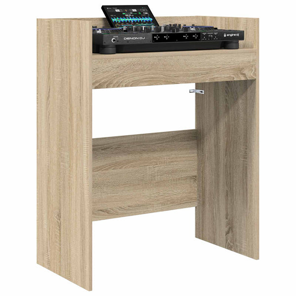 DJ-pöytä Sonoma-tammi 102 x 45 x 102 cm Tekninen puu
