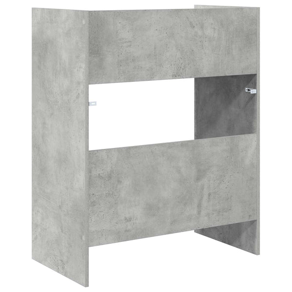 DJ-pöytä Betoninharmaa 102 x 45 x 102 cm Tekninen puu