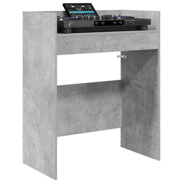 DJ-pöytä Betoninharmaa 82 x 45 x 102 cm Tekninen puu