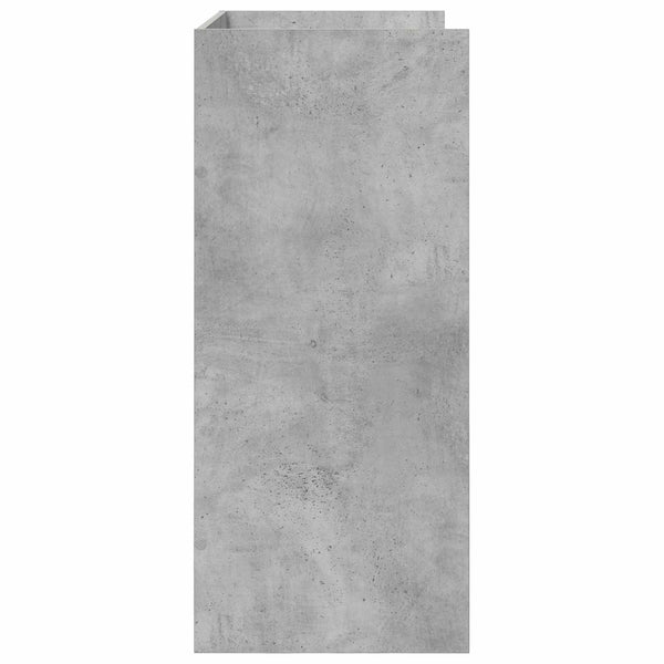 DJ-pöytä Betoninharmaa 62 x 45 x 102 cm Tekninen puu