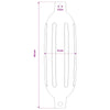 veneen fenderit 2 kpl Ø 11 x 40 cm Sininen Polyvinyylikloridi