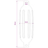veneen fenderit 2 kpl Ø 14 x 50 cm Sininen Polyvinyylikloridi