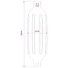 veneen fenderit 2 kpl Ø 16 x 58 cm Musta Polyvinyylikloridi
