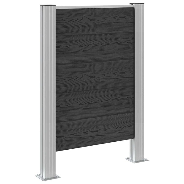 Roska-aitaus Harmaa 85 x 12 x 115 cm Alumiini ja WPC