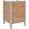 Roska-aitaus Ruskea 85 x 85 x 115 cm Alumiini ja WPC