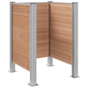 Roska-aitaus Ruskea 85 x 85 x 115 cm Alumiini ja WPC