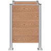 Roska-aitaus Ruskea 85 x 85 x 115 cm Alumiini ja WPC