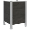 Roska-aitaus Harmaa 85 x 85 x 115 cm Alumiini ja WPC