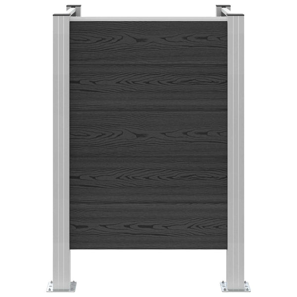 Roska-aitaus Harmaa 85 x 85 x 115 cm Alumiini ja WPC