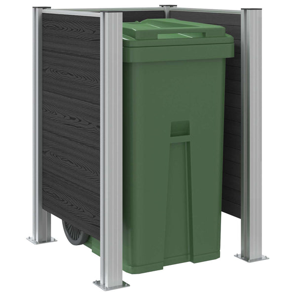 Roska-aitaus Harmaa 85 x 85 x 115 cm Alumiini ja WPC