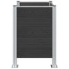Roska-aitaus Harmaa 85 x 85 x 115 cm Alumiini ja WPC