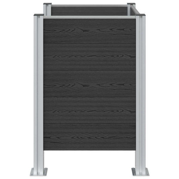 Roska-aitaus Harmaa 85 x 85 x 115 cm Alumiini ja WPC