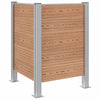 Roska-aitaus Ruskea 85 x 85 x 115 cm Alumiini ja WPC