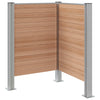 Roska-aitaus Ruskea 85 x 85 x 115 cm Alumiini ja WPC