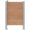 Roska-aitaus Ruskea 85 x 85 x 115 cm Alumiini ja WPC
