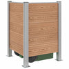 Roska-aitaus Ruskea 85 x 85 x 115 cm Alumiini ja WPC